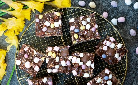 Mazurek na waflach bez pieczenia