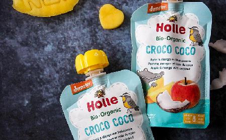 BIO nowość Holle – CROCO COCO – mus owocowy z kokosem dla dzieci od 8